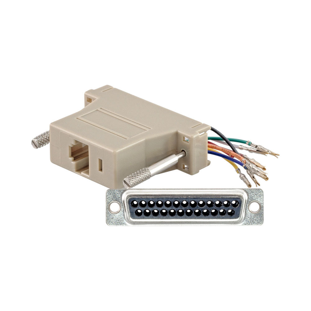 LINKQNET DB25 FEMALE TO RJ45 ADAPTER WITH CONFIGURABLE PINOUT - image 2