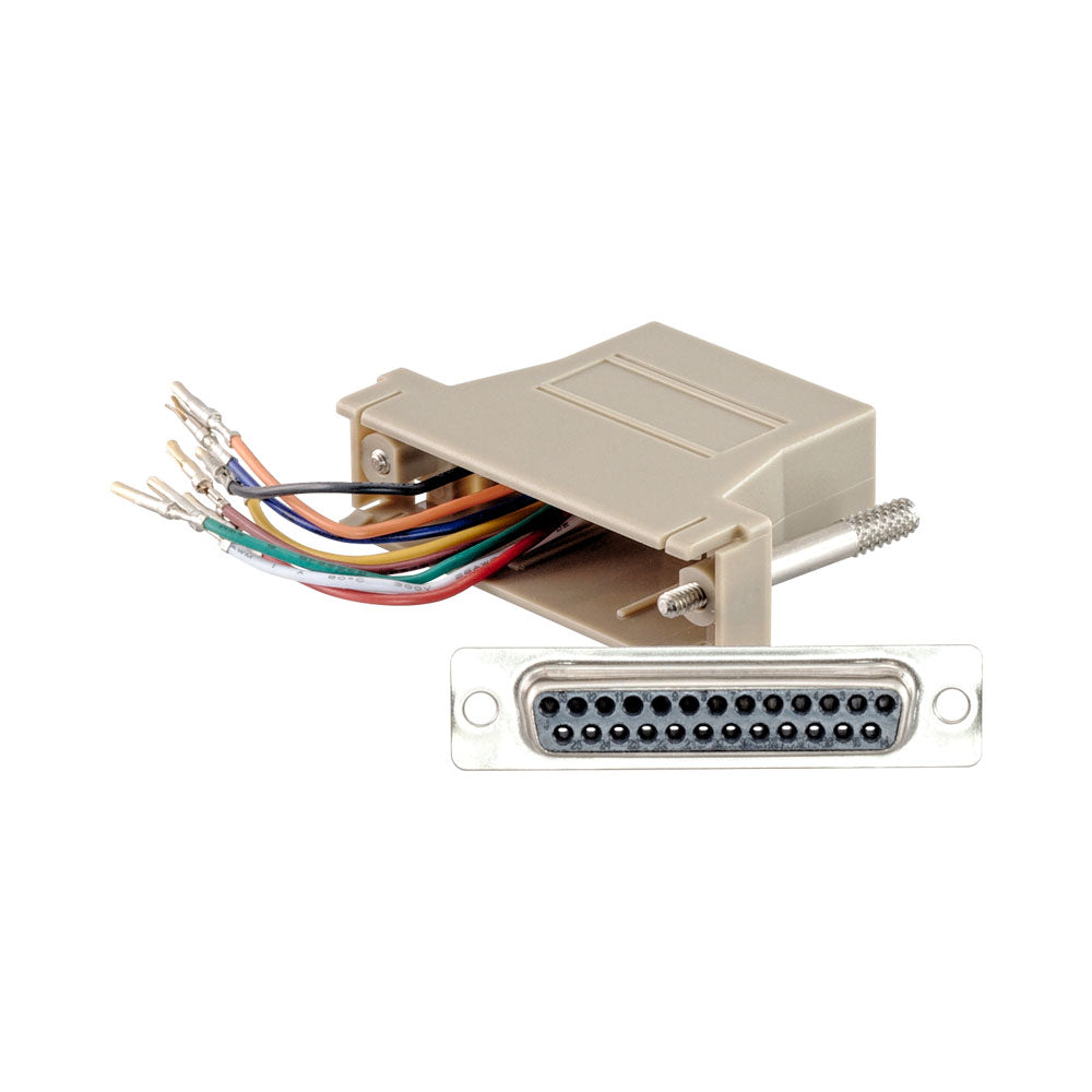 LINKQNET DB25 FEMALE TO RJ45 ADAPTER WITH CONFIGURABLE PINOUT