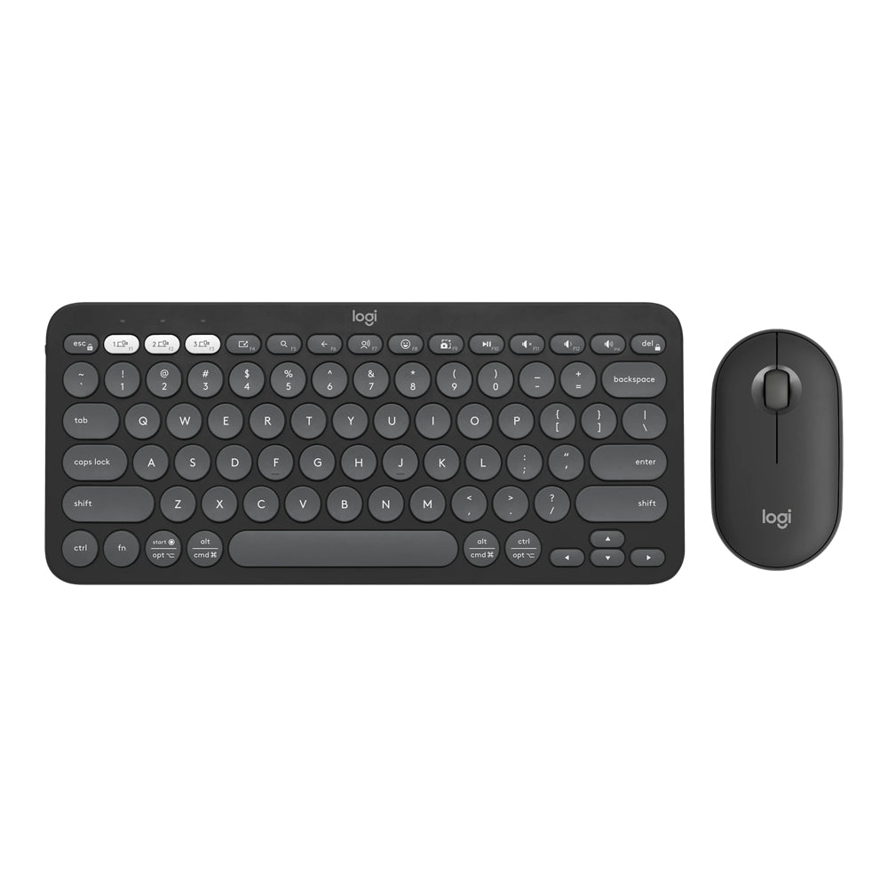 LOGITECH PEBBLE 2 COMBO BLUETOOTH SLIM KEYBOARD AND MOUSE - GRAPHITE (920-012239) - image 2