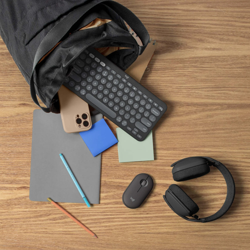LOGITECH PEBBLE 2 COMBO BLUETOOTH SLIM KEYBOARD AND MOUSE - GRAPHITE (920-012239) - image 5