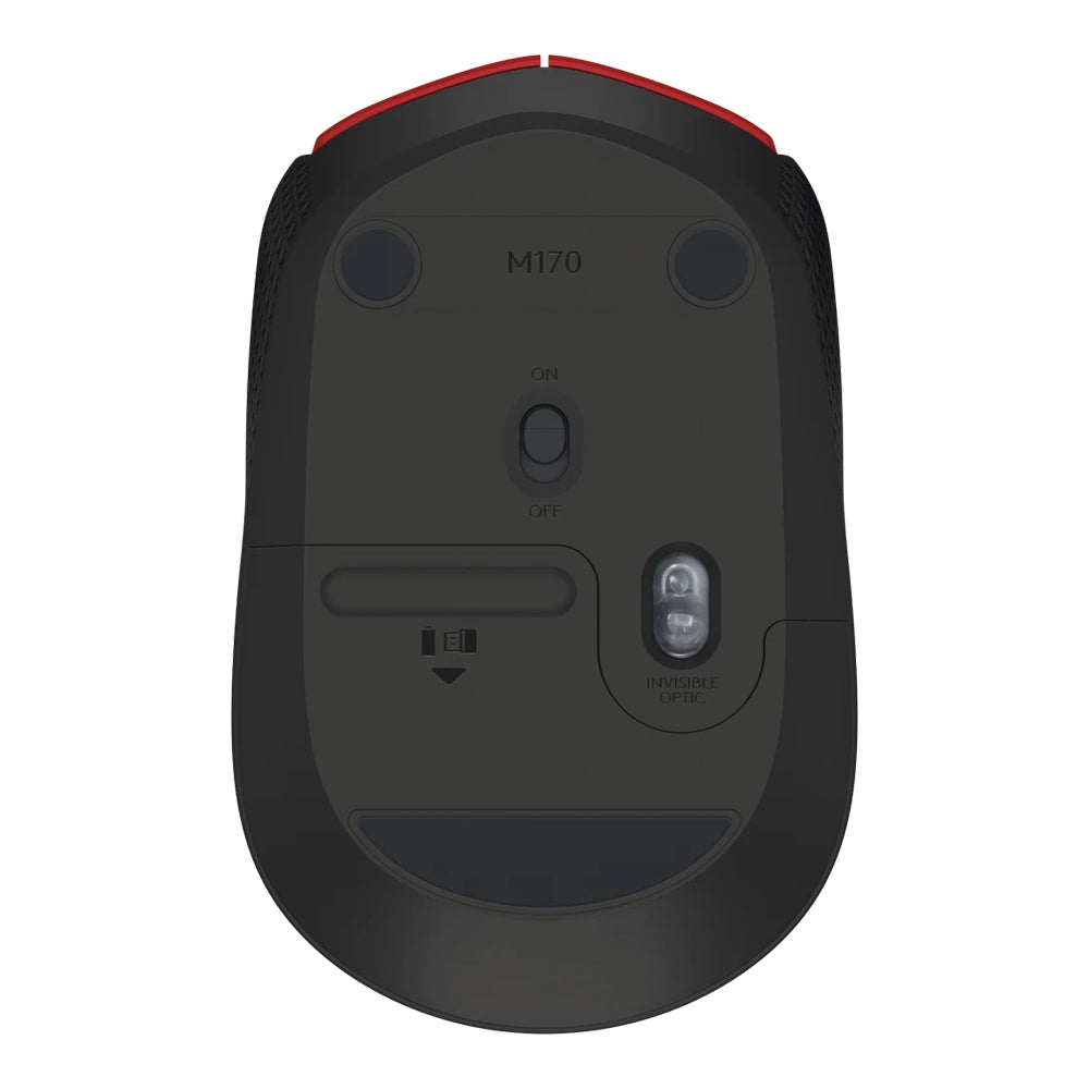LOGITECH M171 WIRELESS MOUSE - RED AND BLACK (910-004641) - image 4