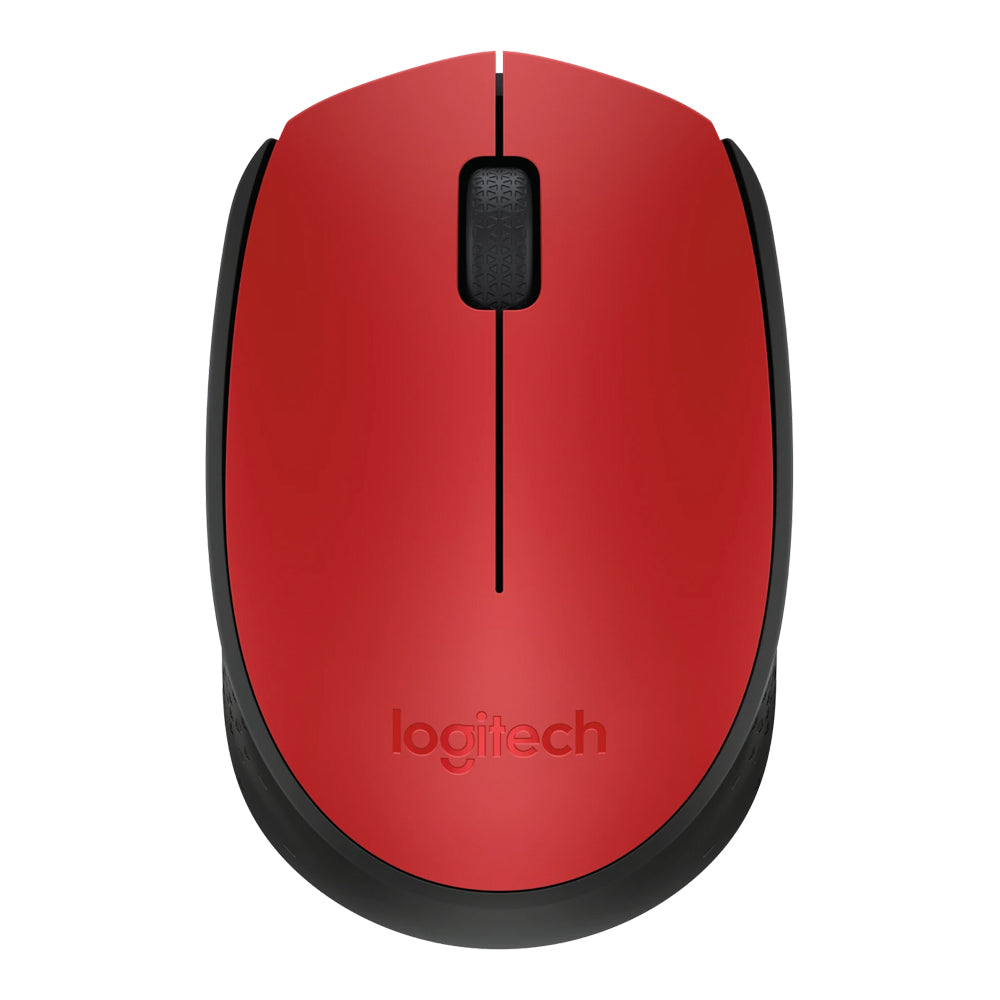 LOGITECH M171 WIRELESS MOUSE - RED AND BLACK (910-004641)
