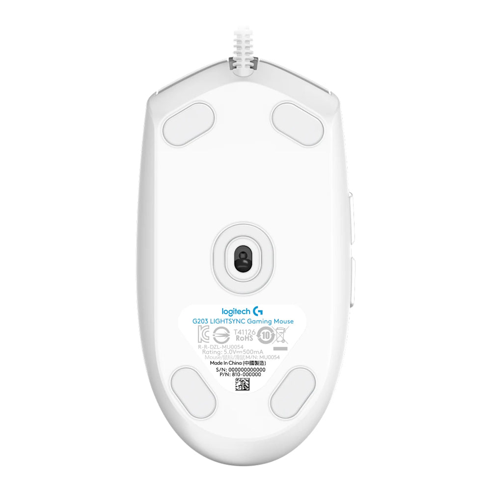 LOGITECH G203 LIGHTSYNC RGB WIRED GAMING MOUSE - WHITE (910-005797) - image 4