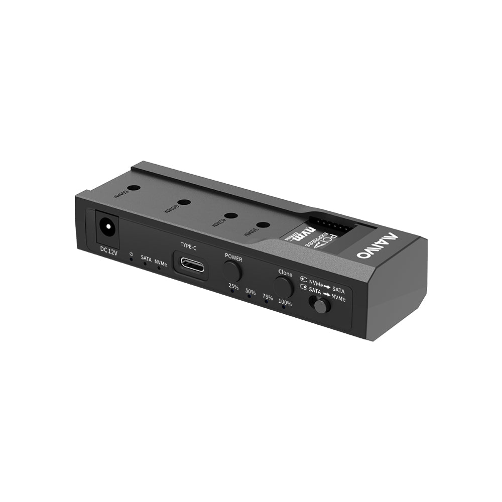 MAIWO K10635N DUAL-BAY 10GBPS USB TYPE-C DOCKING STATION FOR SATA HDD/SSD AND M.2 NVME SSD WITH OFFLINE CLONE FUNCTION