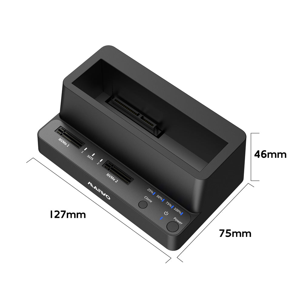 MAIWO K309CL 3-BAY SATA HDD AND M.2 NVME USB3.2 GEN2 10GBPS TYPE-C DOCKING STATION WITH OFFLINE CLONE FUNCTION - image 7