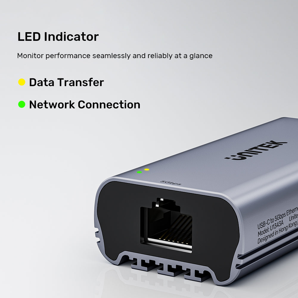 UNITEK U1343A USB3.2 GEN2 TYPE-C TO 5GBPS ETHERNET ADAPTER - image 7