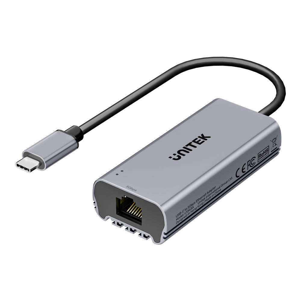 UNITEK U1343A USB3.2 GEN2 TYPE-C TO 5GBPS ETHERNET ADAPTER