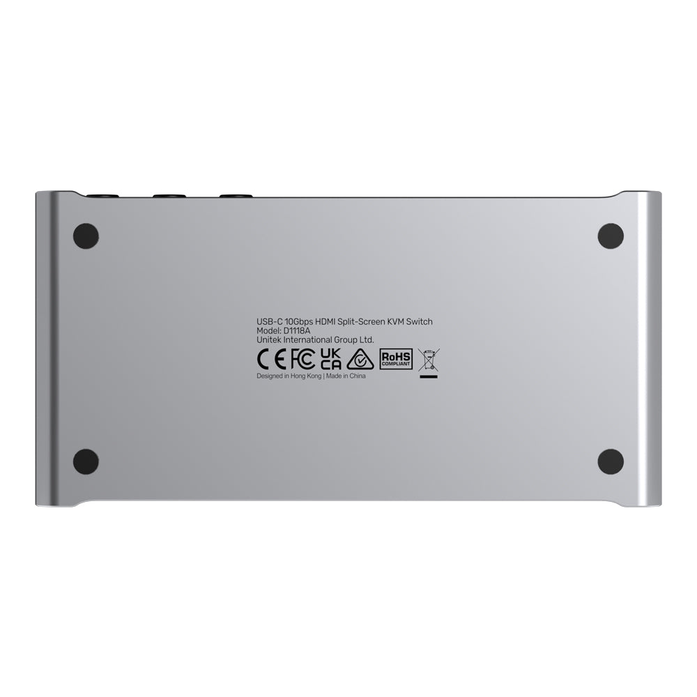 UNITEK D1118A USB TYPE-C 10GBPS 4K @30HZ HDMI SPLIT-SCREEN KVM SWITCH - image 5