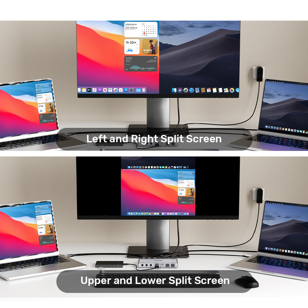 UNITEK D1118A USB TYPE-C 10GBPS 4K @30HZ HDMI SPLIT-SCREEN KVM SWITCH - image 11