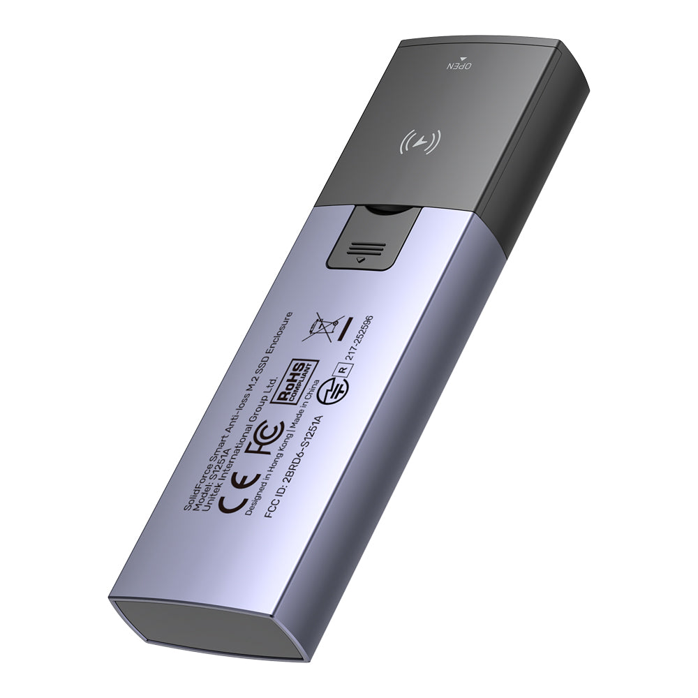 UNITEK S1251AGY SOLIDFORCE ANTI-LOSS USB3.2 GEN2 TYPE-C 10GBPS M.2 NVME SSD ENCLOSURE WITH APPLE FIND MY - image 2