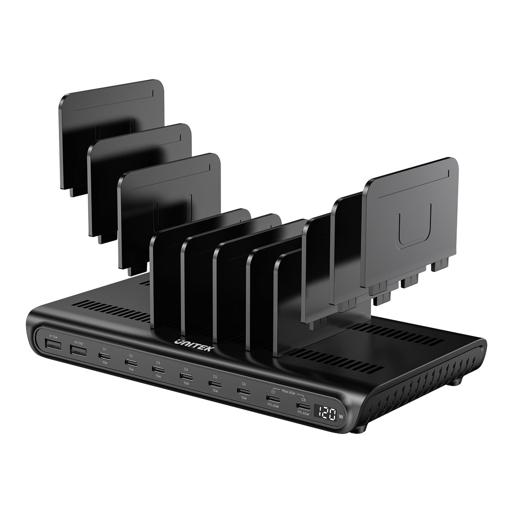 UNITEK P1242ABK TRAVEL TRI PRO 65W GAN CHARGER HUB - USB TYPE-C, USB TYPE-A, HDMI 4K @60HZ - image 4