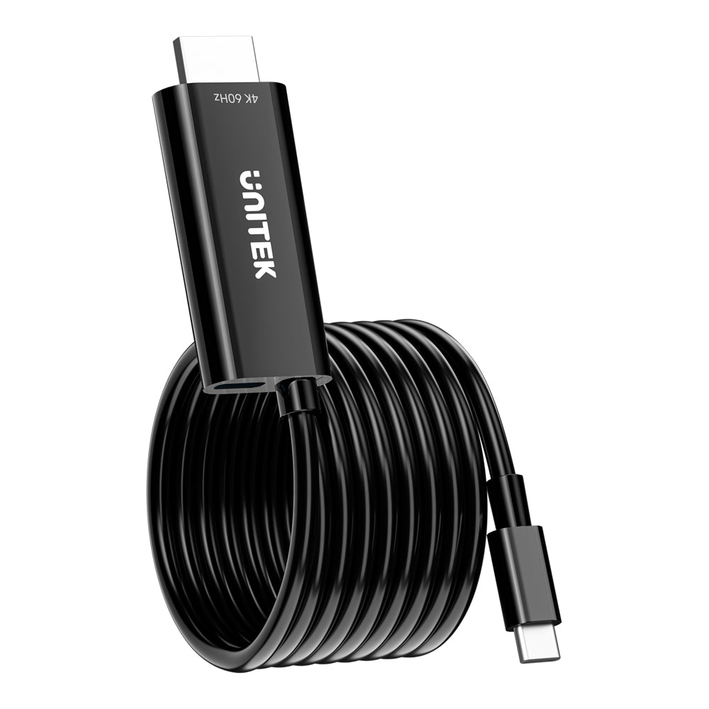 UNITEK V1439ABK 2M USB TYPE-C TO HDMI 4K @60HZ CABLE - PD 100W, UNIDIRECTIONAL - image 4