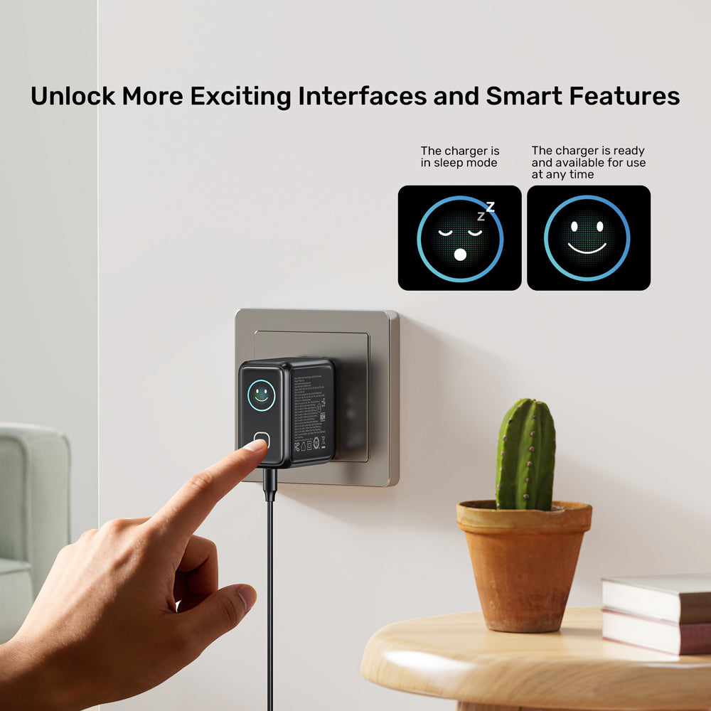UNITEK P1132A REXO 140W 4-PORT GAN CHARGER WITH SMART COLOUR DISPLAY - 3× USB TYPE-C AND 1× USB TYPE-A - image 11