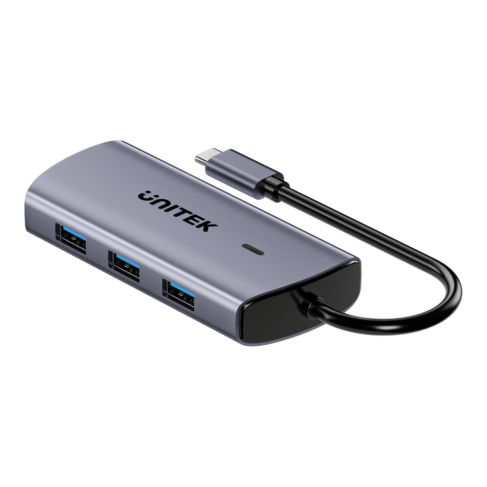 UNITEK D1113C 20CM 6-IN-1 USB TYPE-C PORT REPLICATOR WITH 4K @30HZ, PD 100W AND GIGABIT LAN - image 3