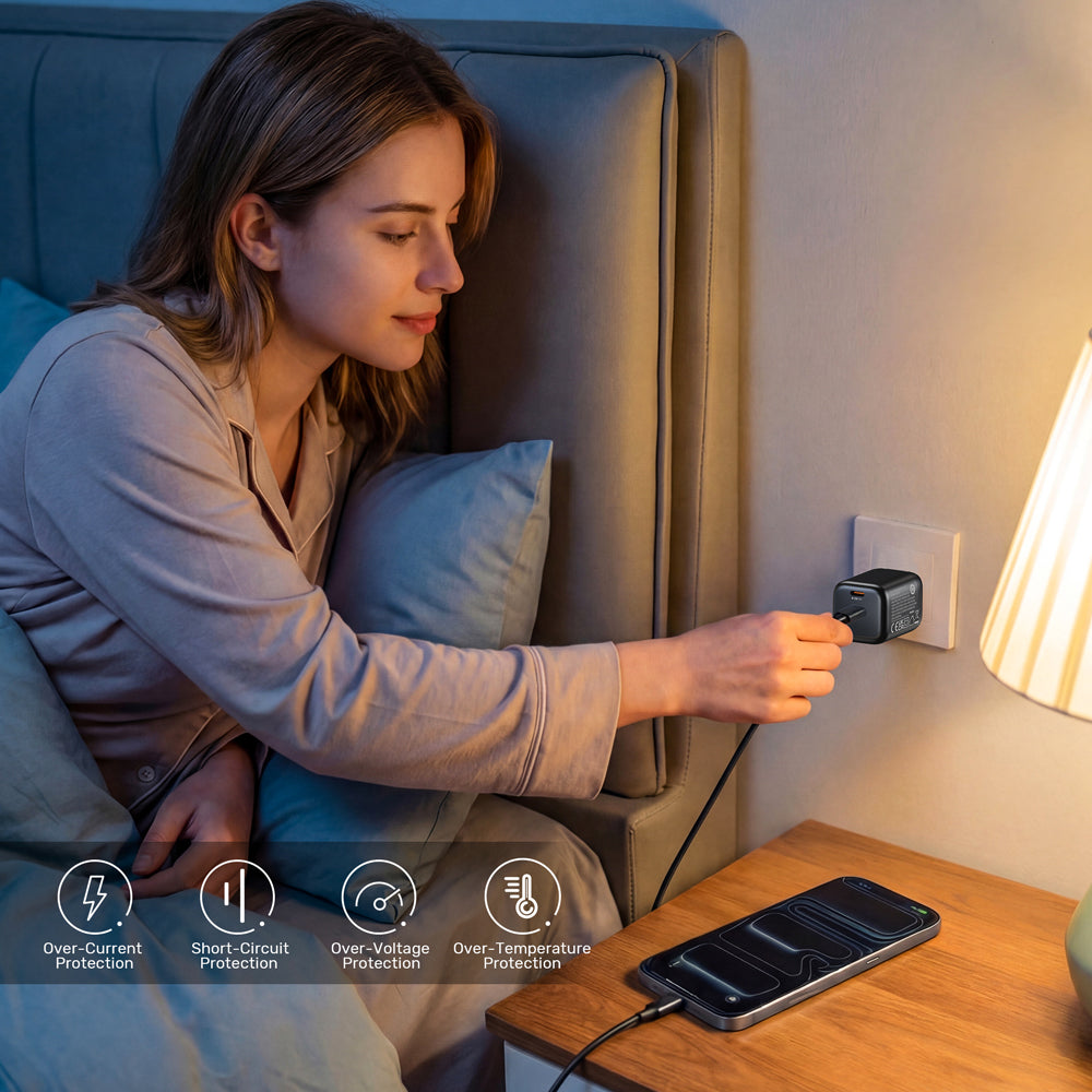 UNITEK P1129A ZENO 45W 2-PORT GAN WALL CHARGER - DUAL USB TYPE-C - image 9