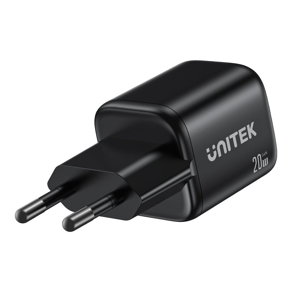 UNITEK P1128A ZENO 20W 2-PORT GAN WALL CHARGER - 1× USB TYPE-C, 1× USB TYPE-A - image 2