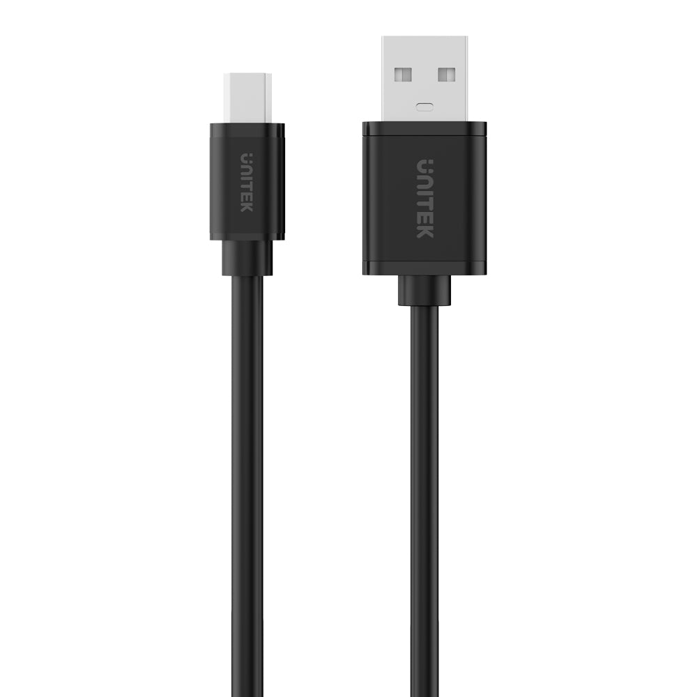 UNITEK Y-C1433EBK 3m USB2.0 TYPE-A MALE TO MINI USB 5-PIN CABLE - image 3