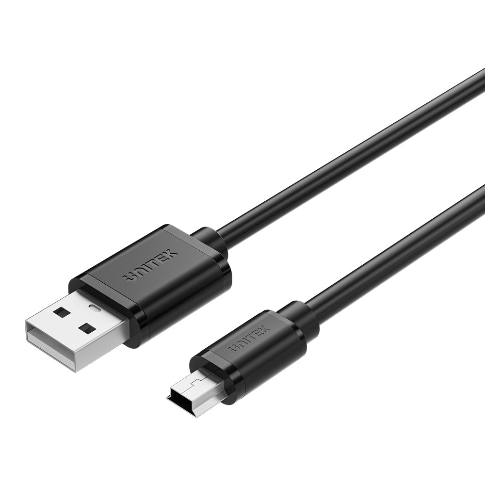UNITEK Y-C1433EBK 3m USB2.0 TYPE-A MALE TO MINI USB 5-PIN CABLE