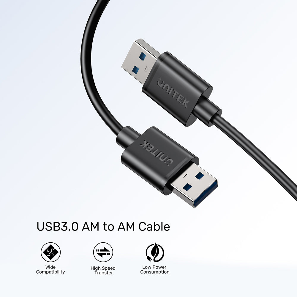 UNITEK C14102BK 1.5M USB3.0 TYPE-A MALE TO MALE HIGH-SPEED DATA CABLE - image 4