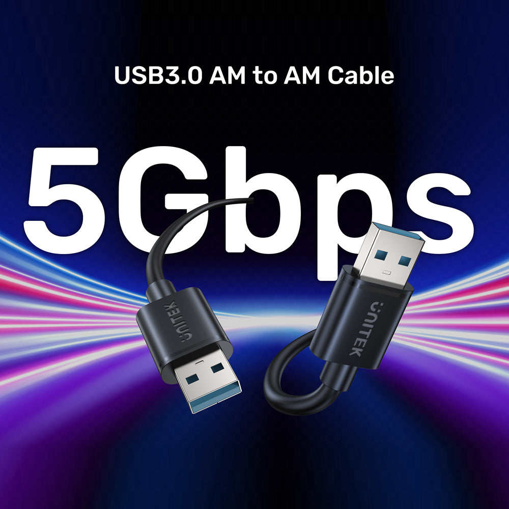 UNITEK C14102BK 1.5M USB3.0 TYPE-A MALE TO MALE HIGH-SPEED DATA CABLE - image 5