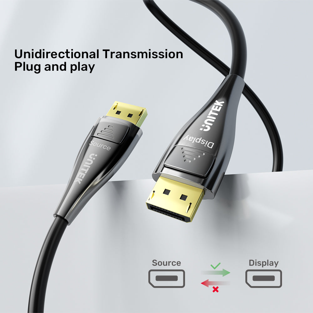 UNITEK C1631ABK 20M 8K DISPLAYPORT 2.1 FIBRE OPTIC CABLE - image 12
