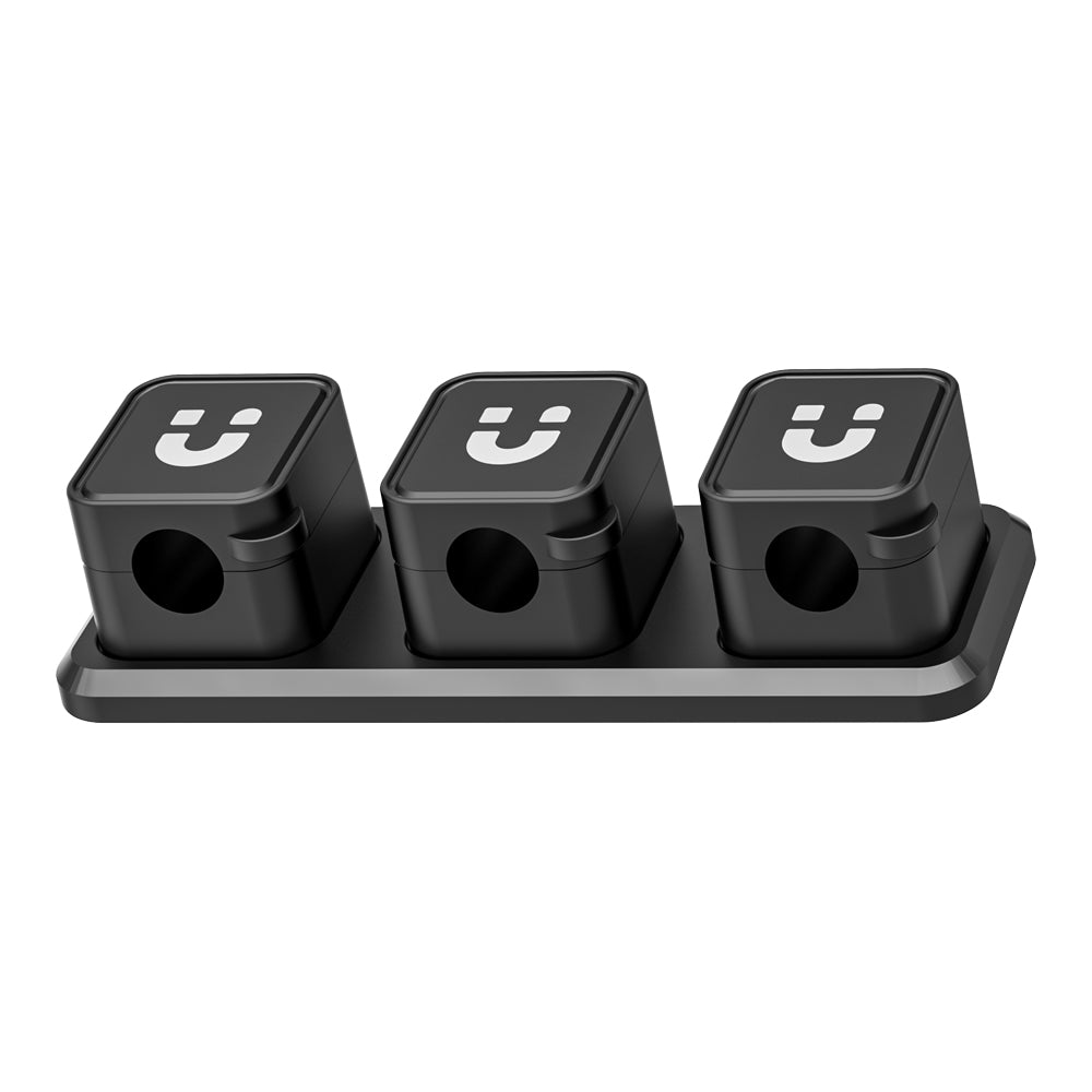 UNITEK T1117A SNAPHOLD 3-PACK MAGNETIC CABLE CLIPS WITH ADHESIVE BASE