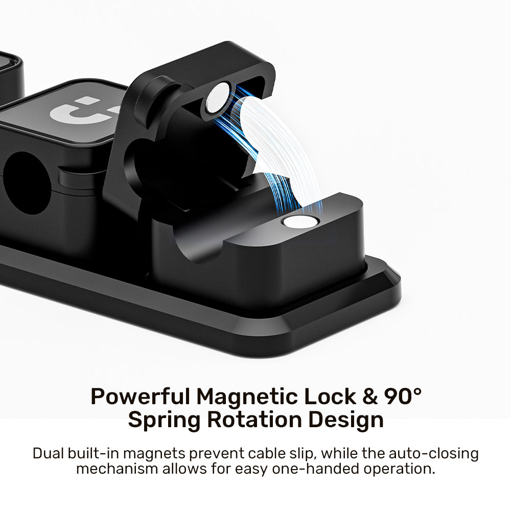 UNITEK T1117A SNAPHOLD 3-PACK MAGNETIC CABLE CLIPS WITH ADHESIVE BASE - image 6