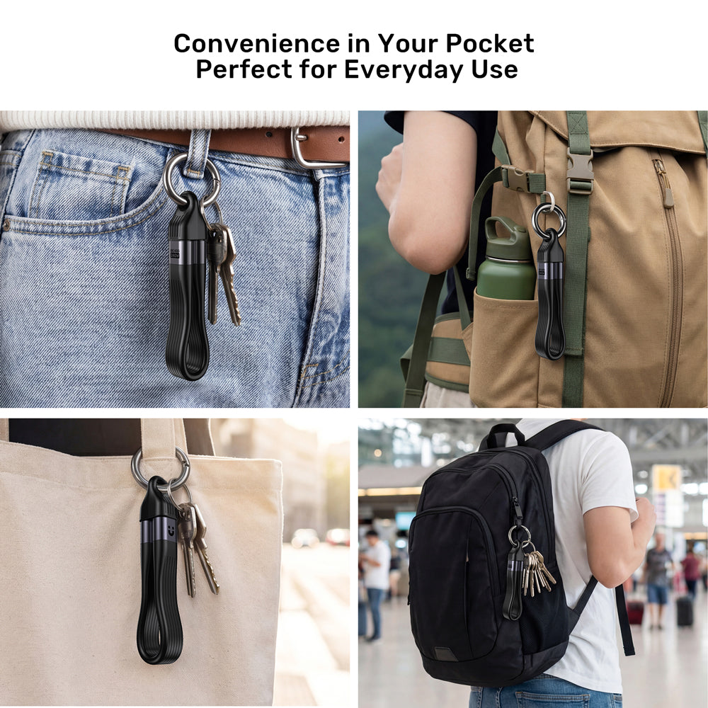 UNITEK C14179A 13CM USB4.0 USB TYPE-C KEYCHAIN CABLE - 240W PD, 40GBPS, 8K @60HZ - image 11