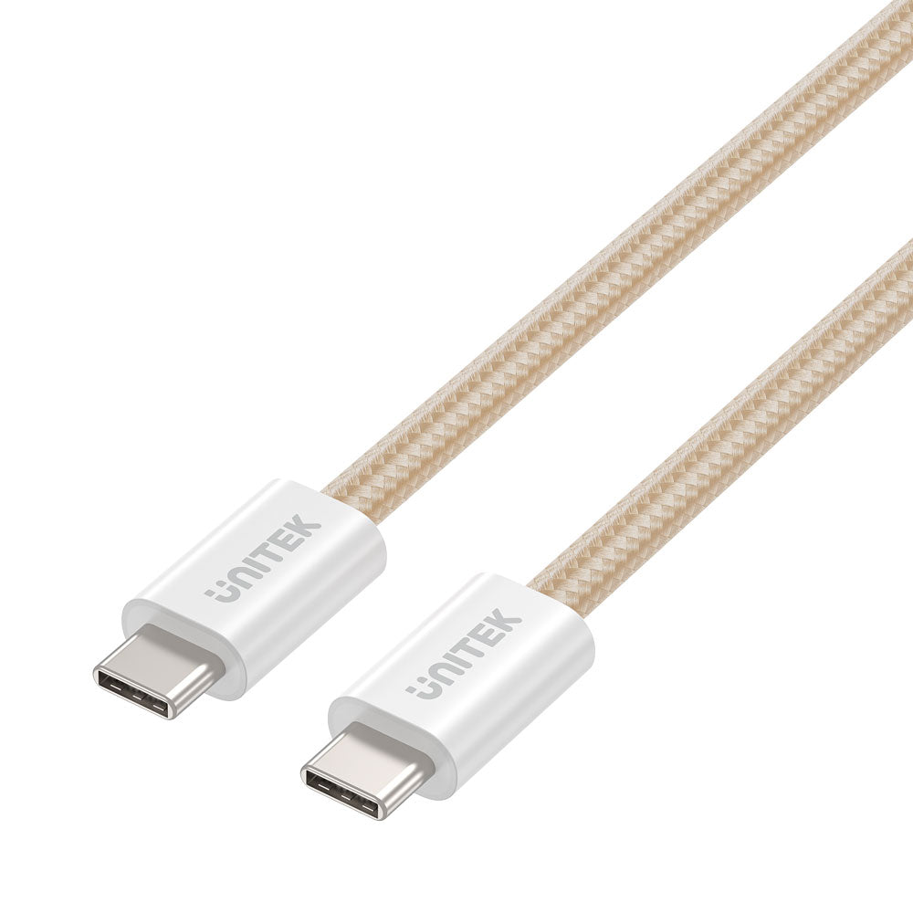 UNITEK 14141AW 1M 100W MAGNETIC TYPE-C CABLE - CREAM - image 2
