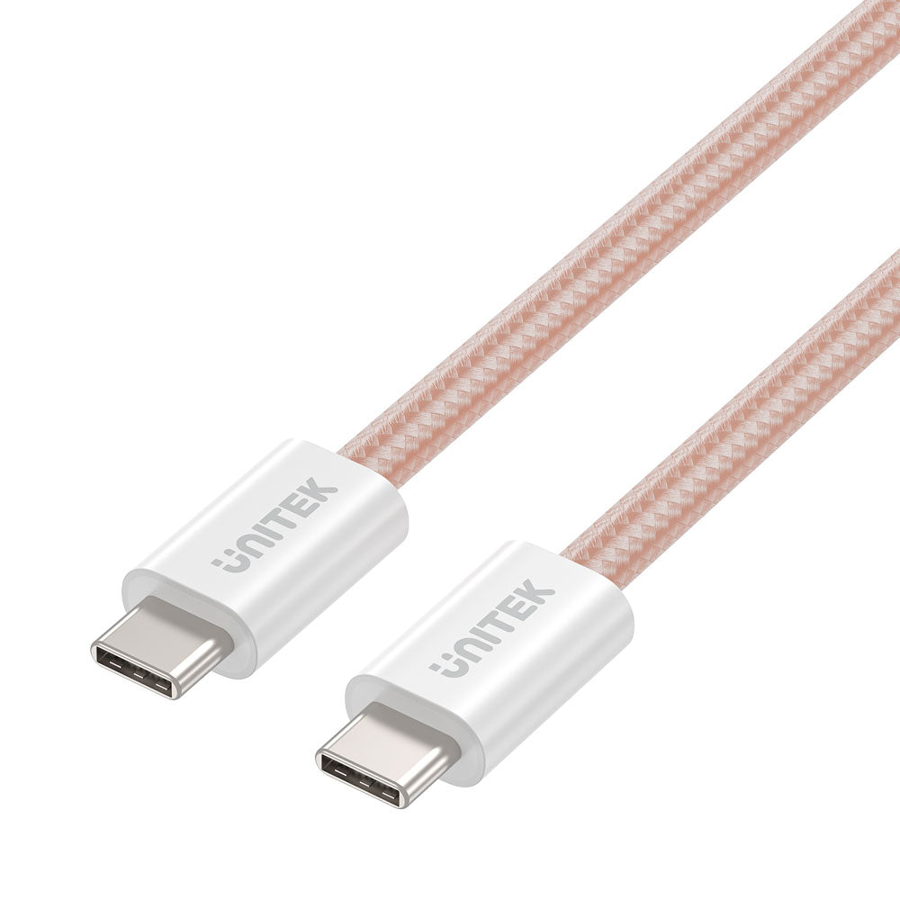 UNITEK 14141AW 1M 100W MAGNETIC TYPE-C CABLE - PINK - image 2