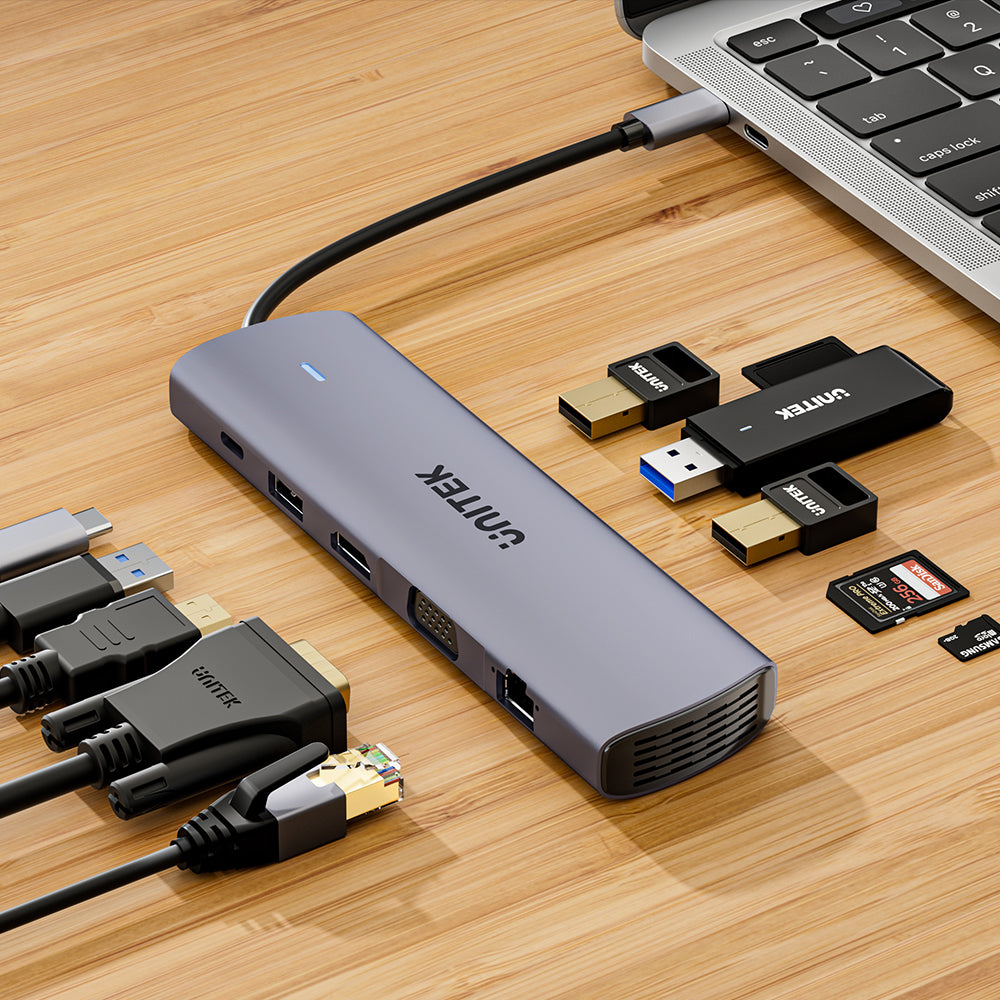 UNITEK D1113B 11-IN-1 USB TYPE-C PORT REPLICATOR WITH DUAL DISPLAY AND 100W PD - image 5