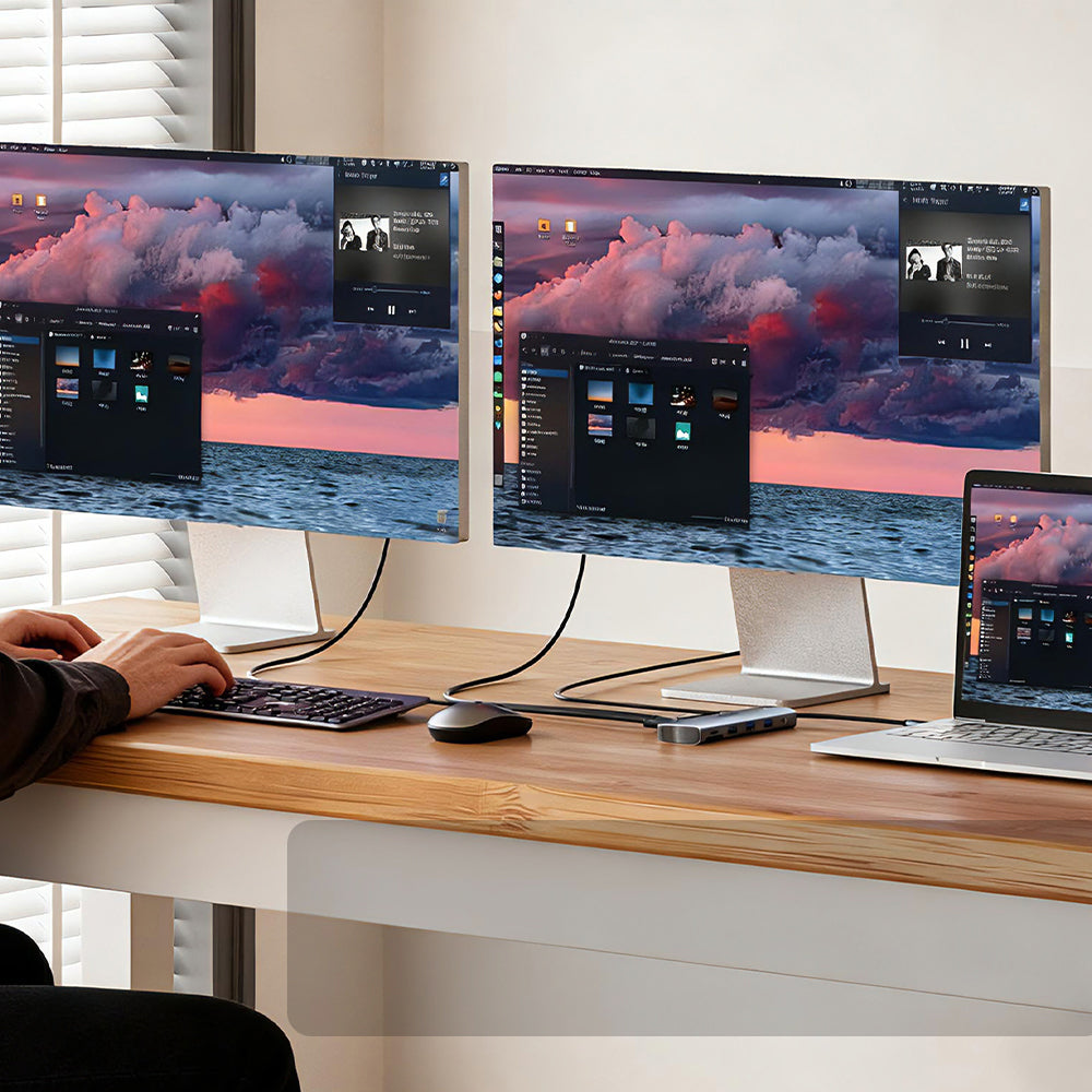 UNITEK D1113B 11-IN-1 USB TYPE-C PORT REPLICATOR WITH DUAL DISPLAY AND 100W PD - image 6