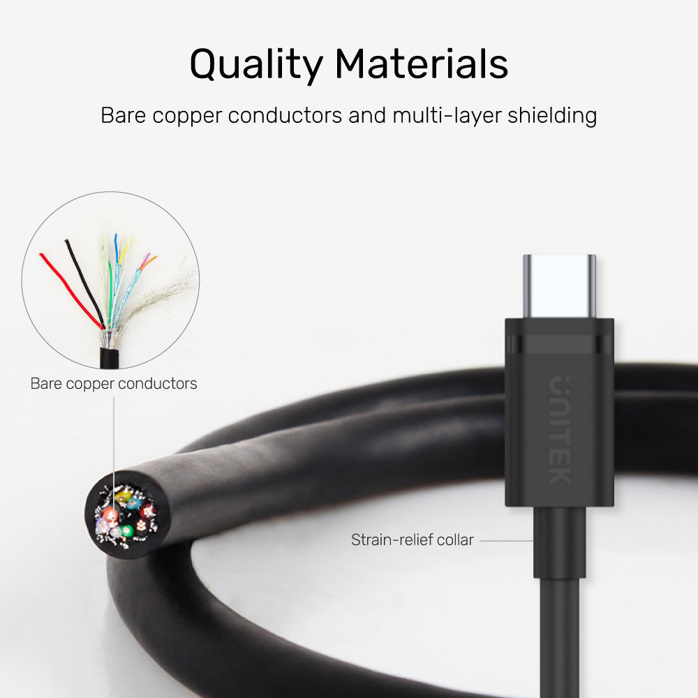 UNITEK C14103BK 2M USB3.0 TO TYPE-C CABLE - image 5