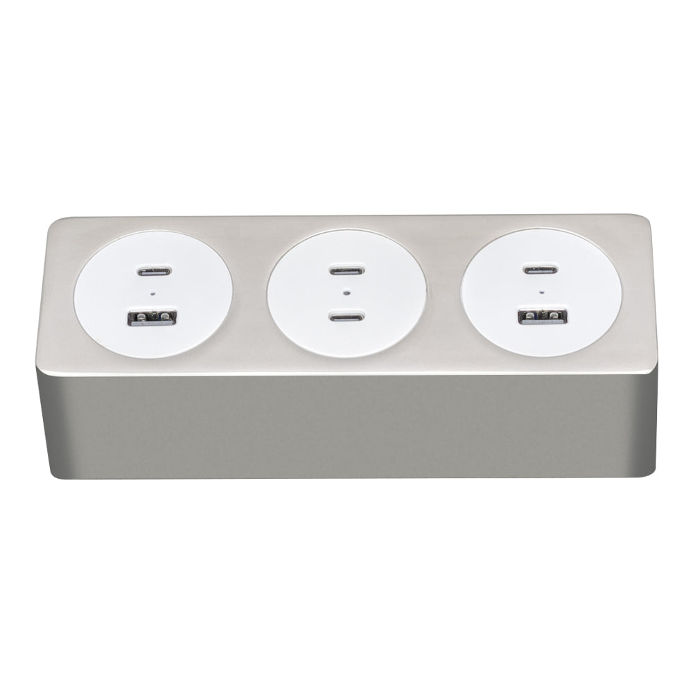 LINKQNET 6-PORT USB METAL CLAMP-ON DESKTOP CHARGING STATION - image 3