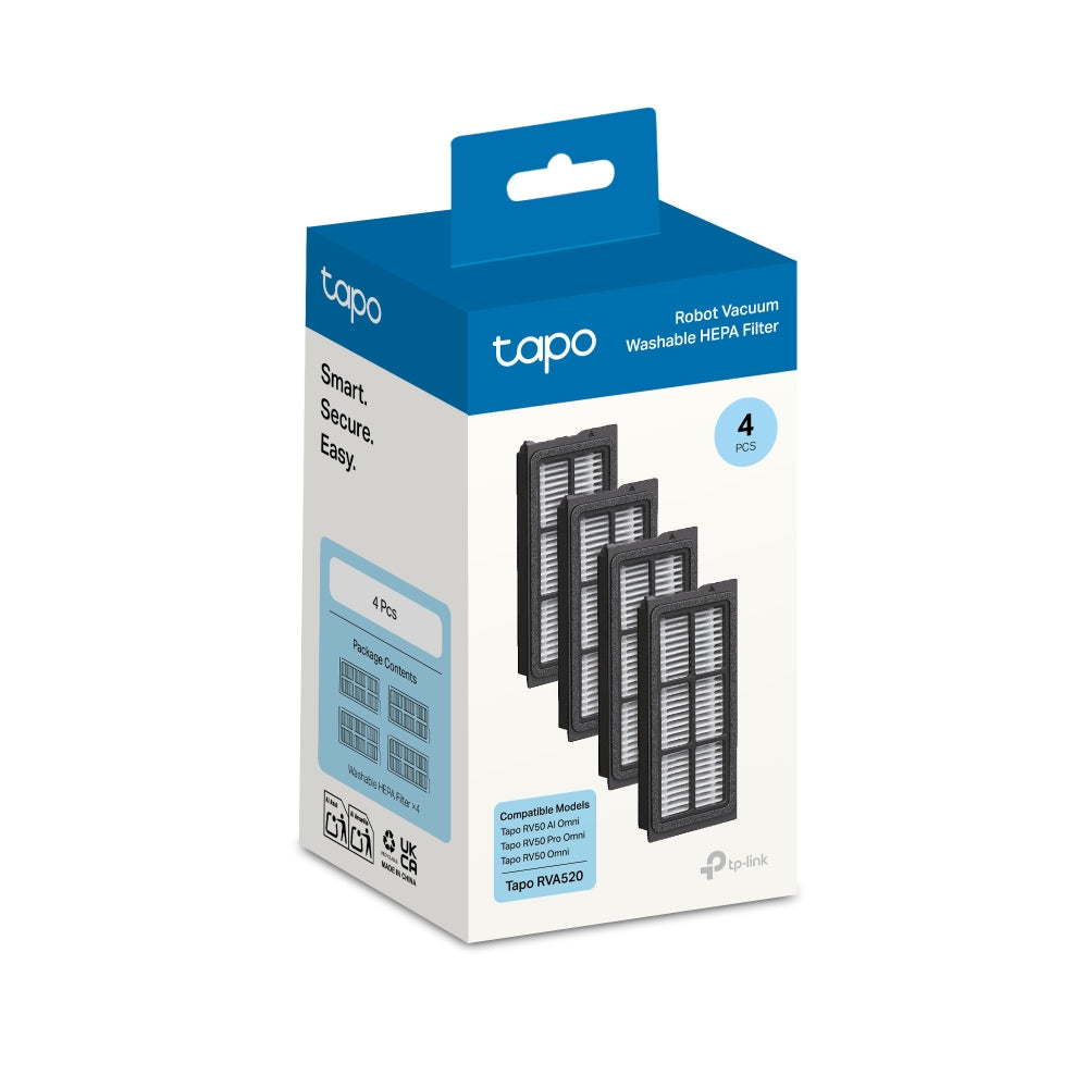 TP-LINK TAPO RVA520 ROBOT VACUUM WASHABLE HEPA FILTERS (4-PACK) - image 3