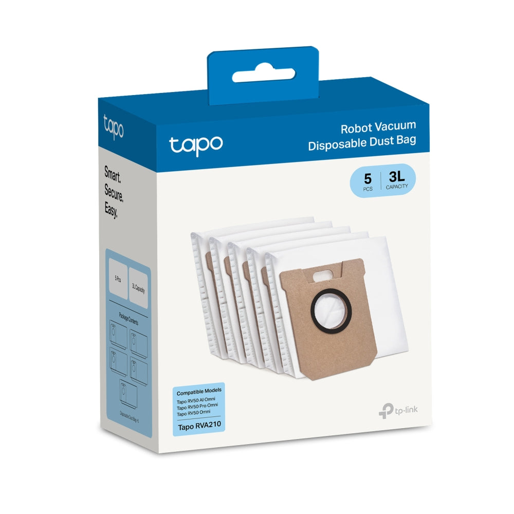 TP-LINK TAPO RVA210 ROBOT VACUUM DISPOSABLE DUST BAGS (5-PACK) - image 2