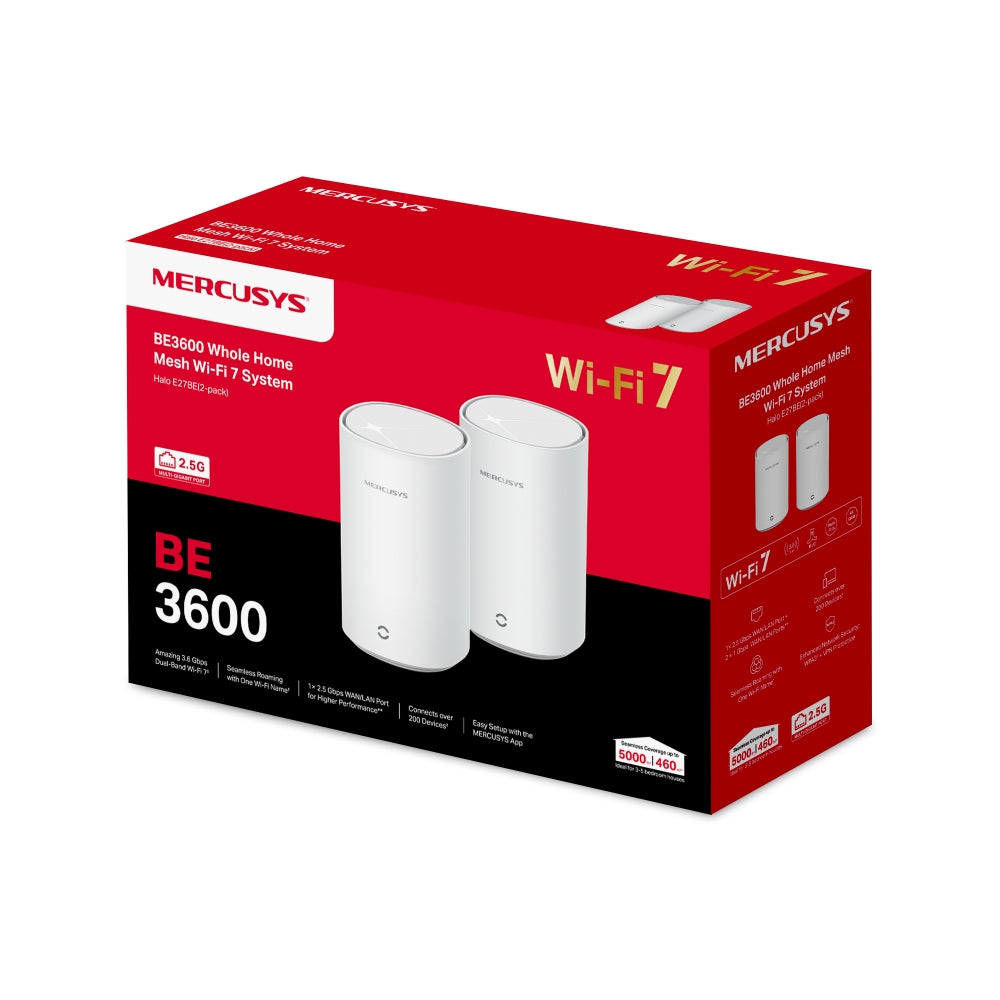 MERCUSYS E27BE BE3600 WHOLE-HOME MESH WI-FI 7 SYSTEM (2-PACK) - image 3