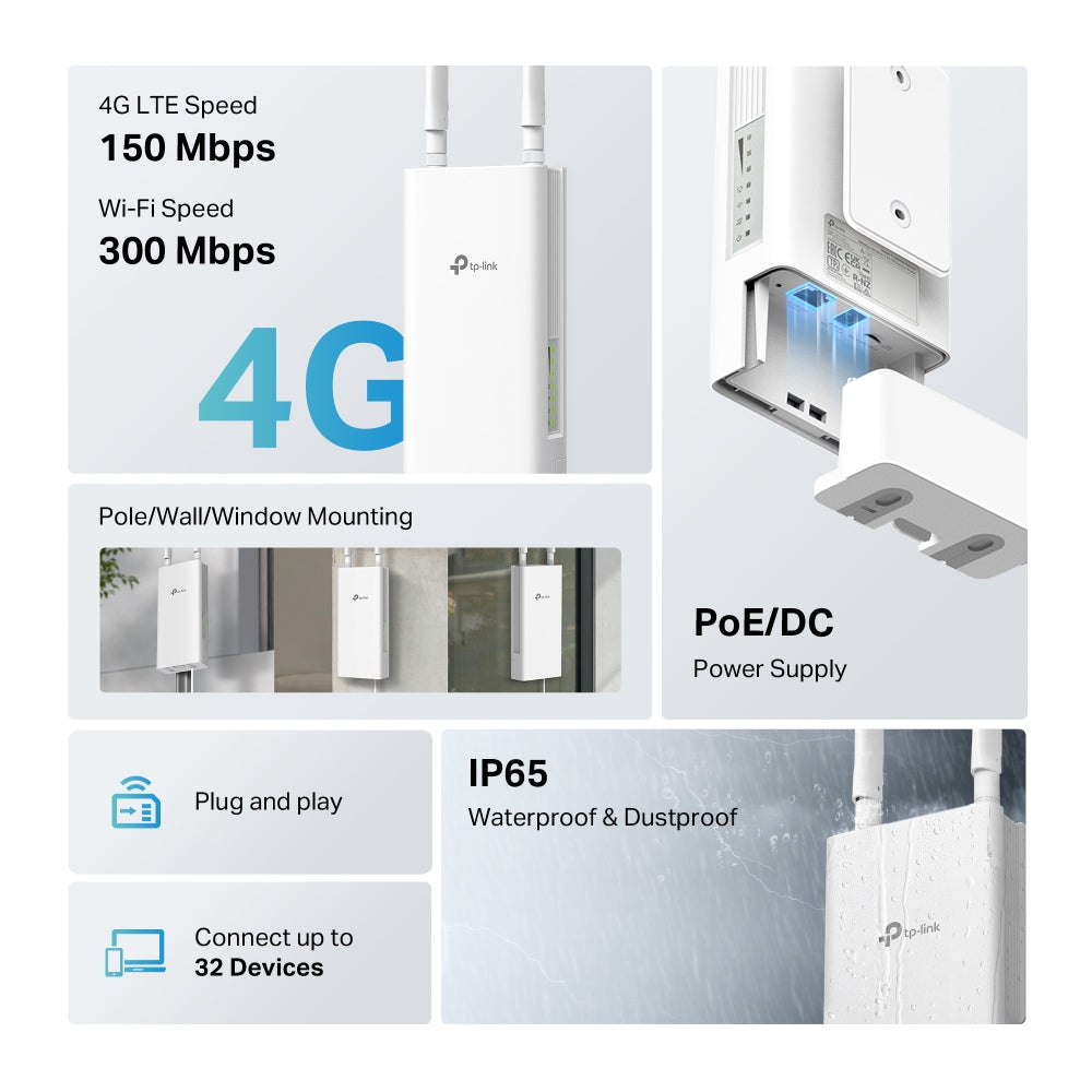 TP-LINK ARCHER MR402-OUTDOOR 4G AC1200 DUAL-BAND WI-FI OUTDOOR ROUTER - image 4