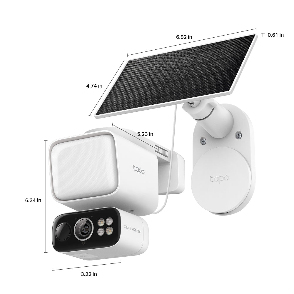 TP-LINK TAPO C615F KIT SOLAR-POWERED FLOODLIGHT 2K 3MP PAN/TILT SECURITY CAMERA KIT - image 4