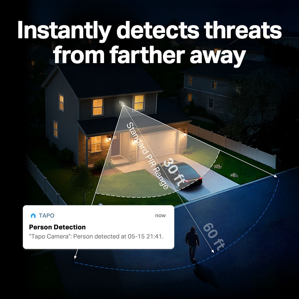 TP-LINK TAPO C615F KIT SOLAR-POWERED FLOODLIGHT 2K 3MP PAN/TILT SECURITY CAMERA KIT - image 15