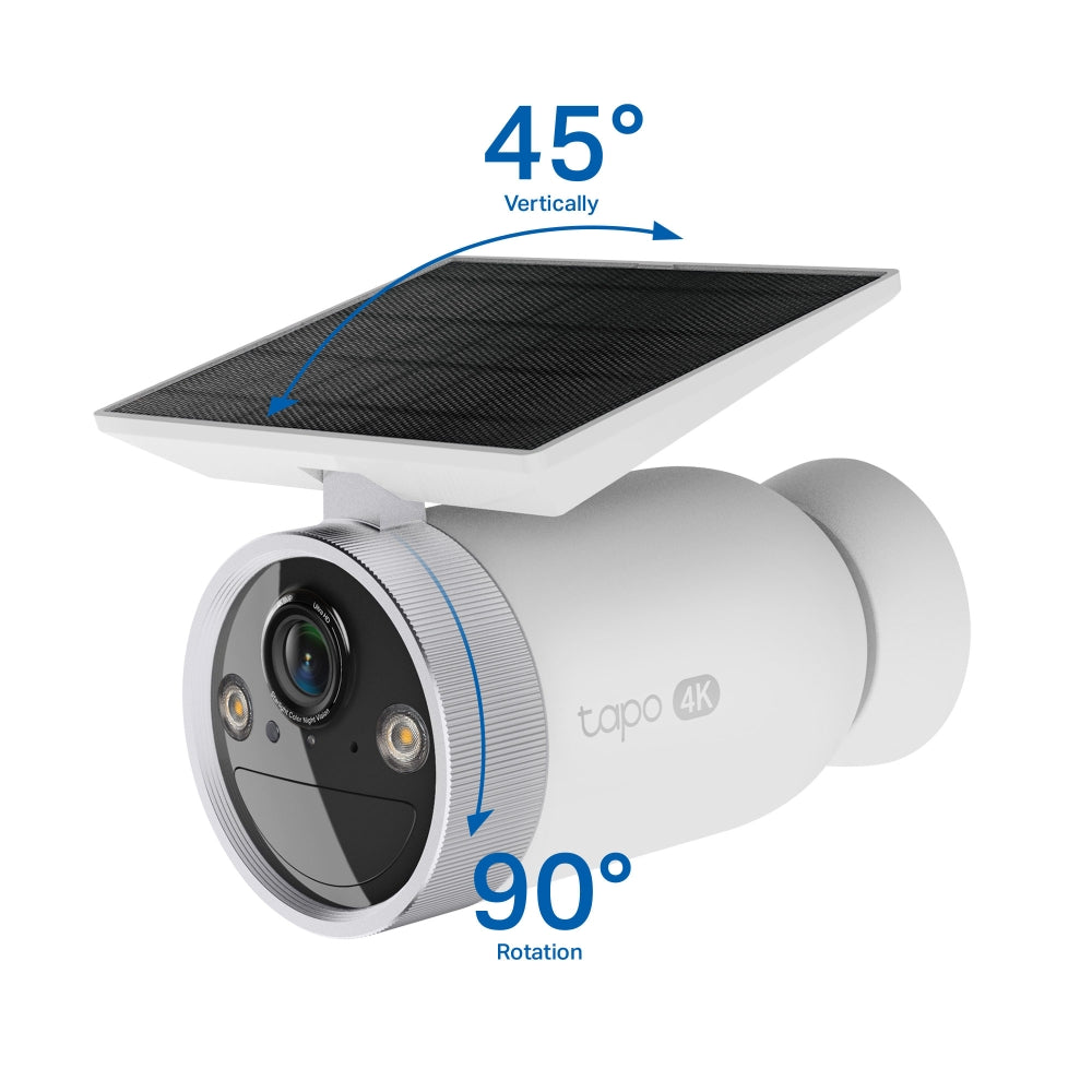TP-LINK TAPO C465 4K 8MP BATTERY-POWERED SECURITY CAMERA WITH BUILT-IN SOLAR PANEL - image 4