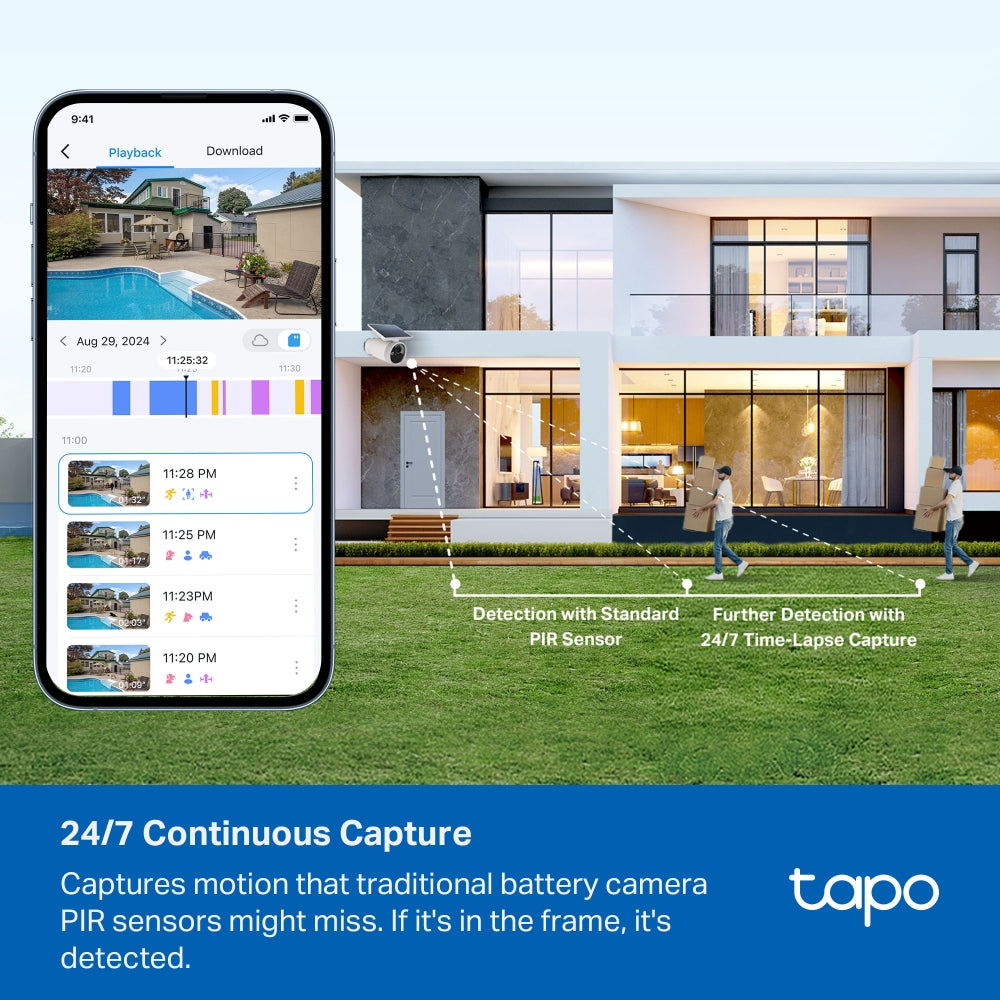 TP-LINK TAPO C465 4K 8MP BATTERY-POWERED SECURITY CAMERA WITH BUILT-IN SOLAR PANEL - image 7