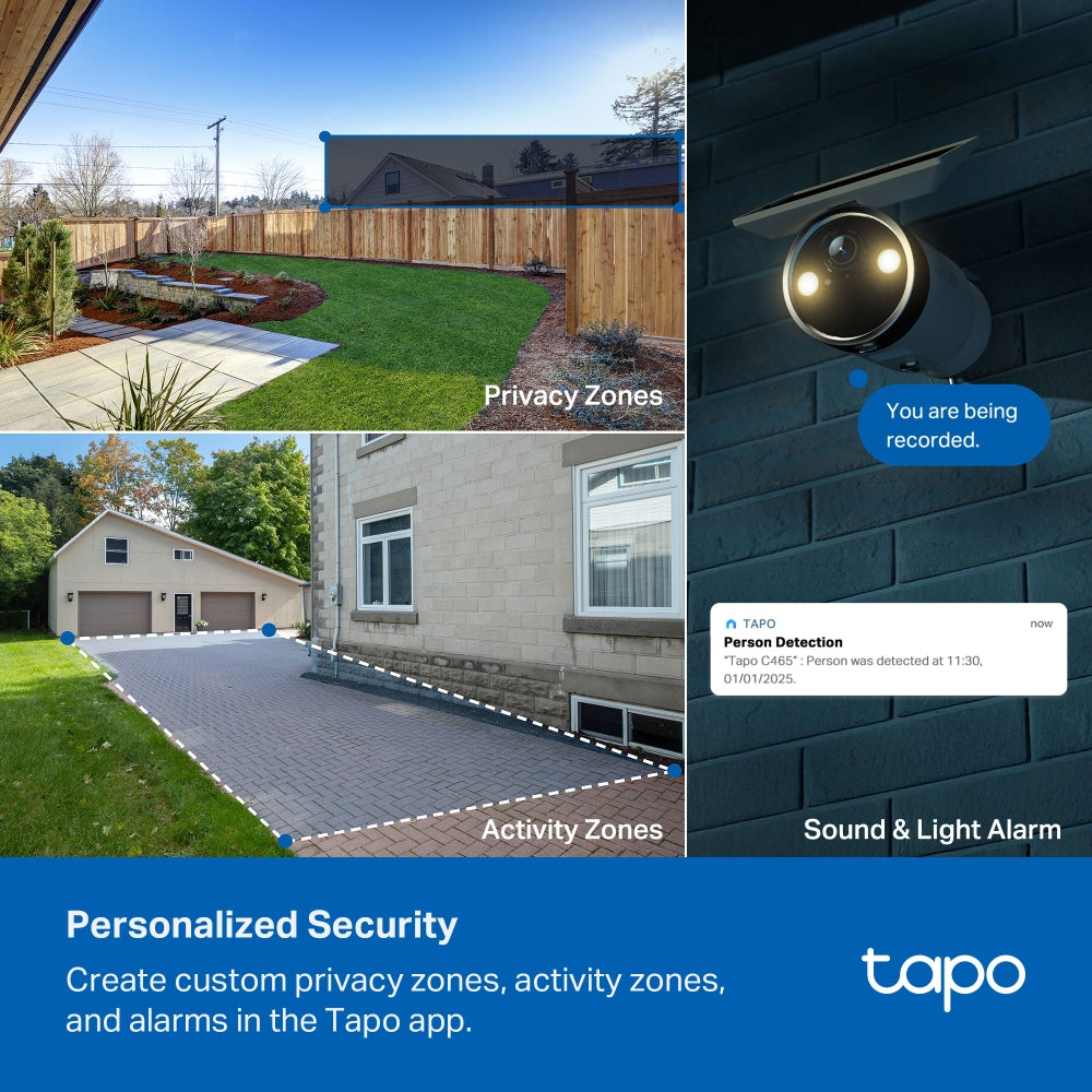 TP-LINK TAPO C465 4K 8MP BATTERY-POWERED SECURITY CAMERA WITH BUILT-IN SOLAR PANEL - image 12