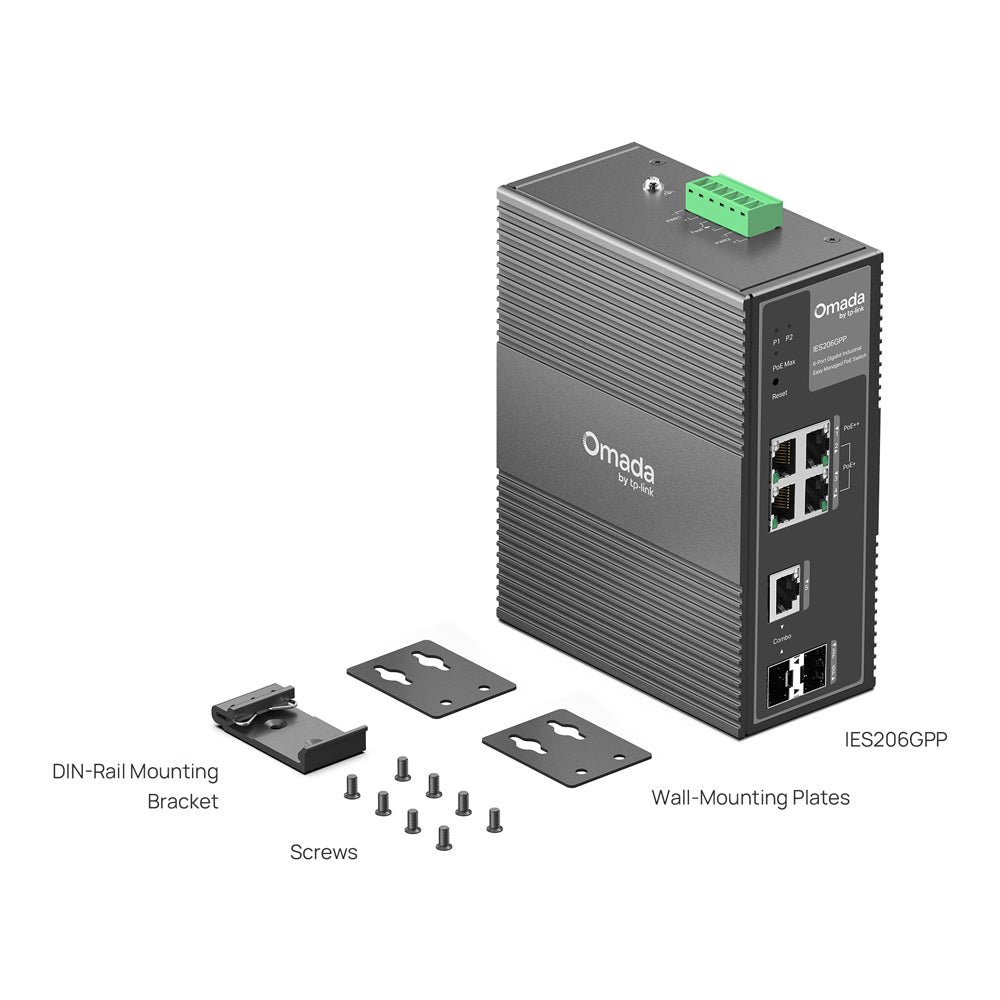 TP-LINK OMADA IES206GPP 6-PORT GIGABIT INDUSTRIAL EASY-MANAGED SWITCH WITH 3-PORT POE+ AND 1-PORT POE++ - image 6