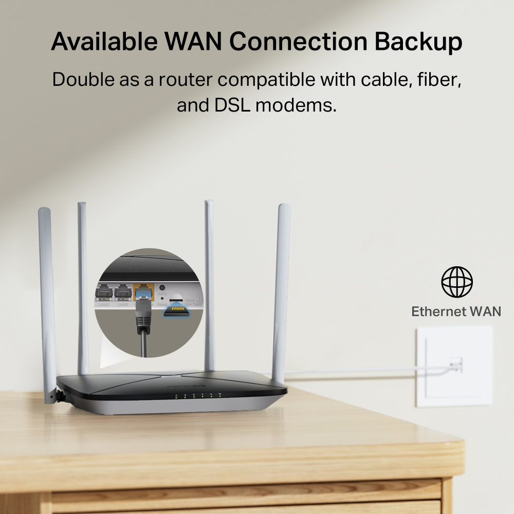 MERCUSYS MB135-4G 4G LTE AC1200 WIRELESS DUAL-BAND ROUTER - image 11