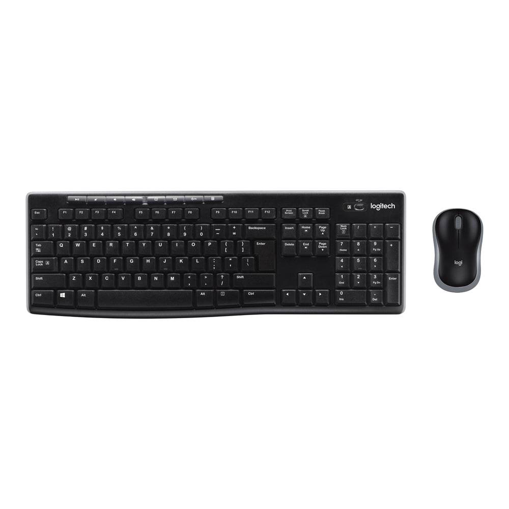LOGITECH WIRELESS MOUSE & KEYBOARD COMBO MK270 BLK