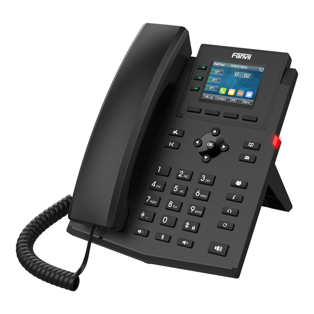 FANVIL X303-2 WIRE IP PHONE WITH 2.4" COLOUR SCREEN