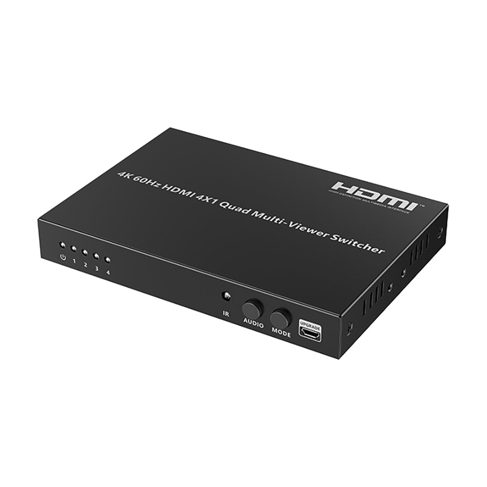 LENKENG LKV401MV-4K60HZ-V2.0 4K @60HZ HDMI 4X1 QUAD MULTIVIEWER SWITCHER