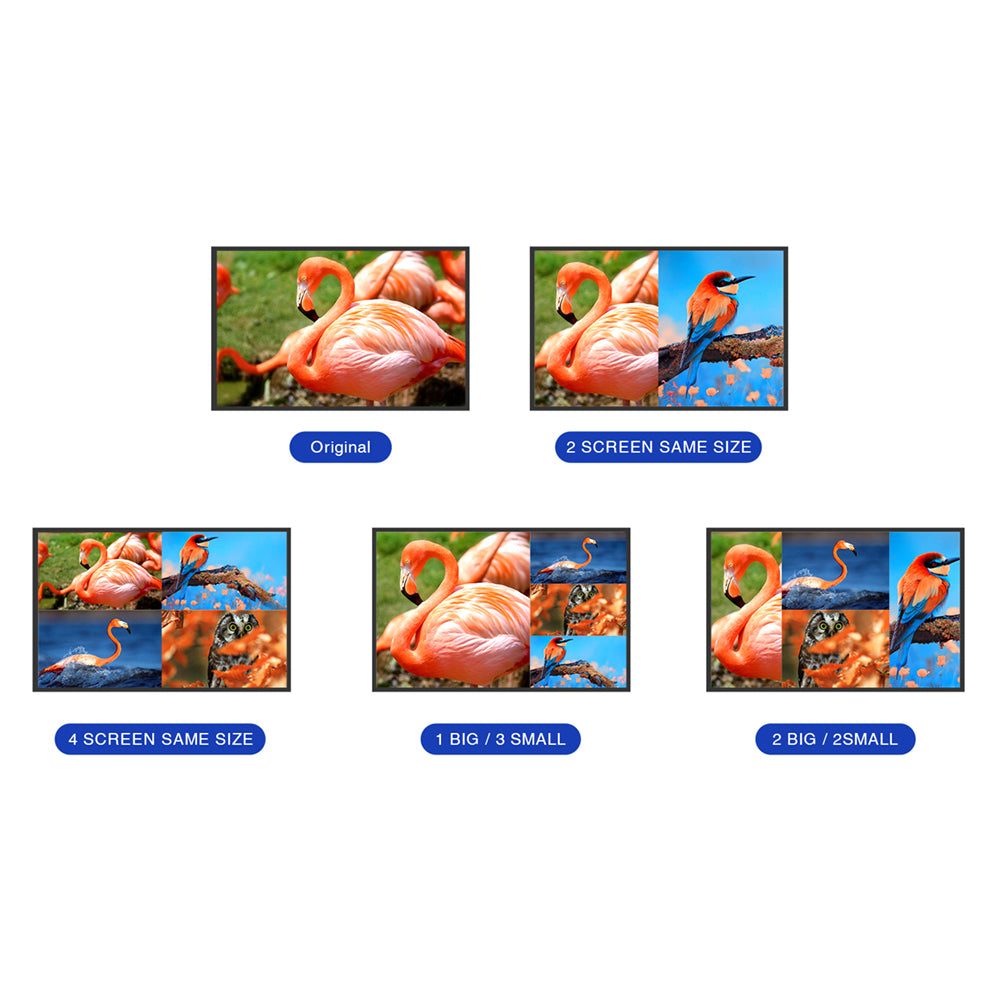 LENKENG LKV401MV-4K60HZ-V2.0 4K @60HZ HDMI 4X1 QUAD MULTIVIEWER SWITCHER - image 4