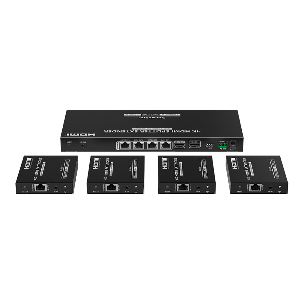 LENKENG LKV824P-N 1X4 4K @60HZ HDMI SPLITTER EXTENDER OVER 70M WITH IPCOLOR IMAGE - image 2